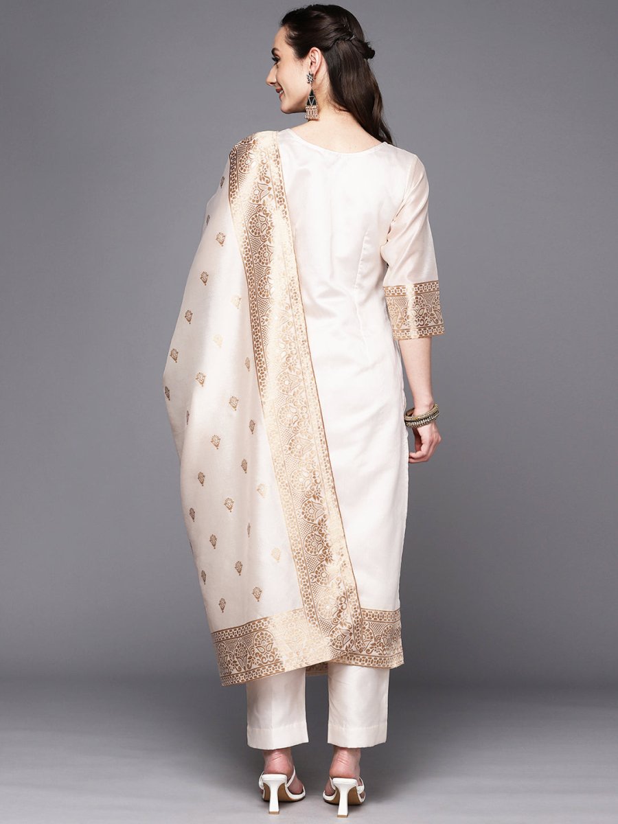 Ahalyaa Woven Design Ethnic Motifs Unstitched Dress Material - Distacart