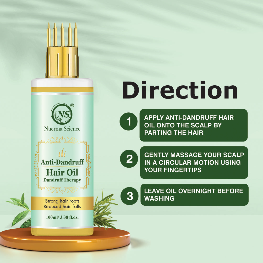 Nuerma Science Anti-Dandruff Oil | Rejuvenate Your Scalp, Rediscover Confidence - Distacart