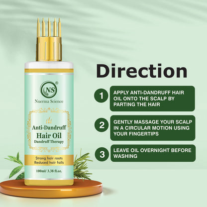 Nuerma Science Anti-Dandruff Oil | Rejuvenate Your Scalp, Rediscover Confidence - Distacart
