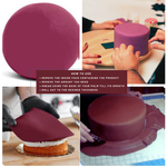 Thumbnail for confect burgundy sugarpaste br b 250 gms b