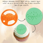 Thumbnail for celebration stencils toppers cutters congrats
