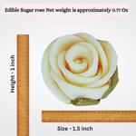 Thumbnail for sugar roses for cake cupcake decoration ivory 120 gms