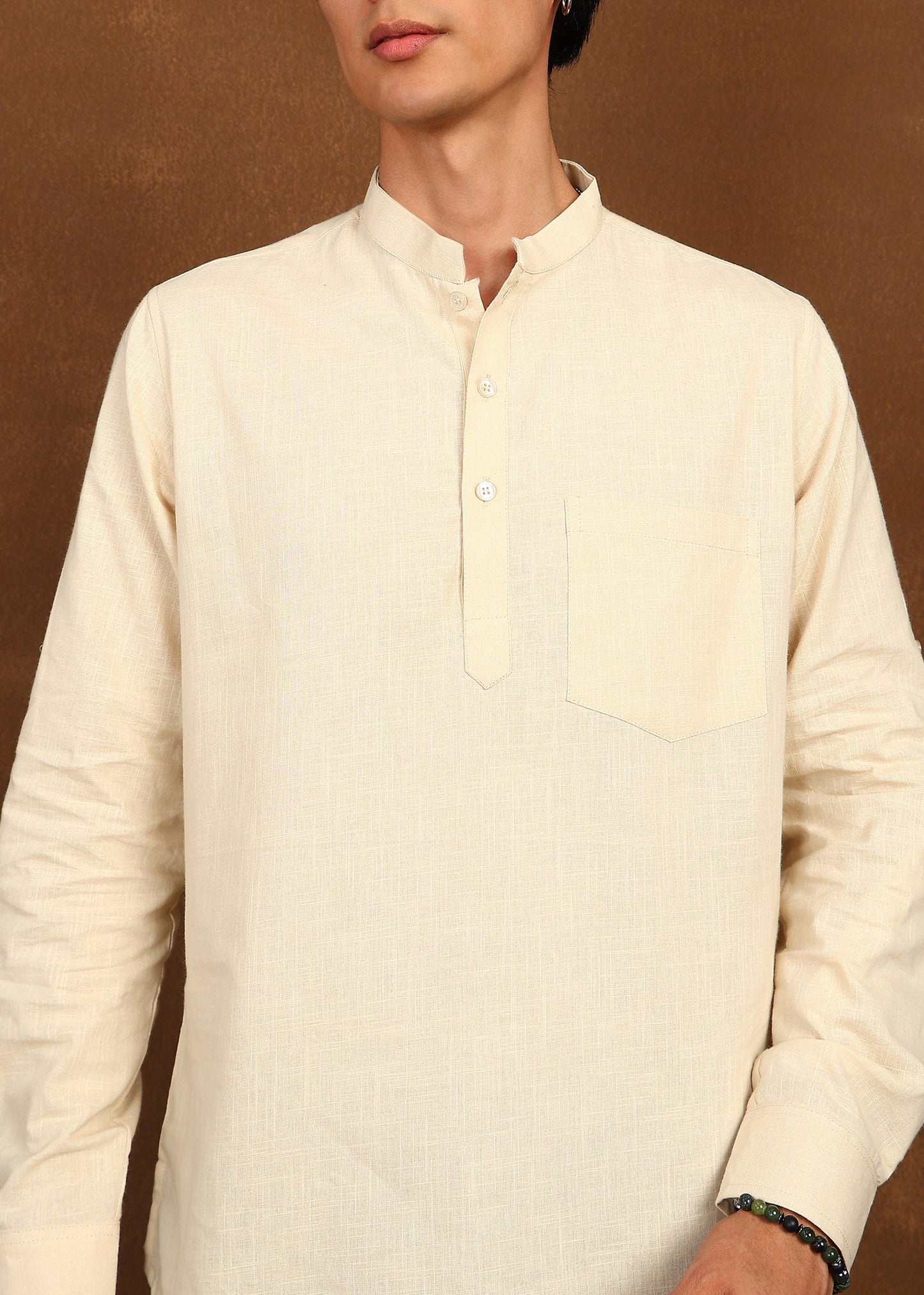 Fabmade Dune Linen Kurta - Distacart