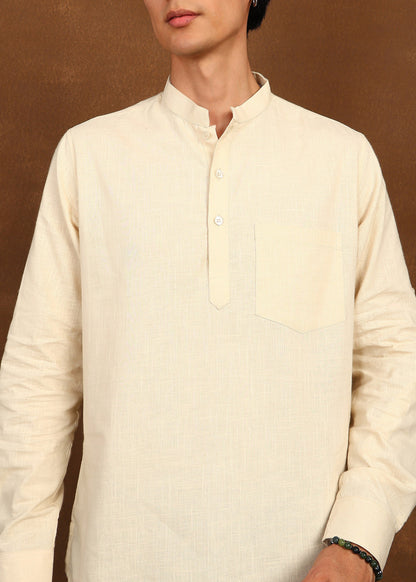Fabmade Dune Linen Kurta - Distacart