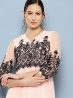 Thumbnail for Ahalyaa Ethnic Motifs Printed Midi Empire Dress - Distacart