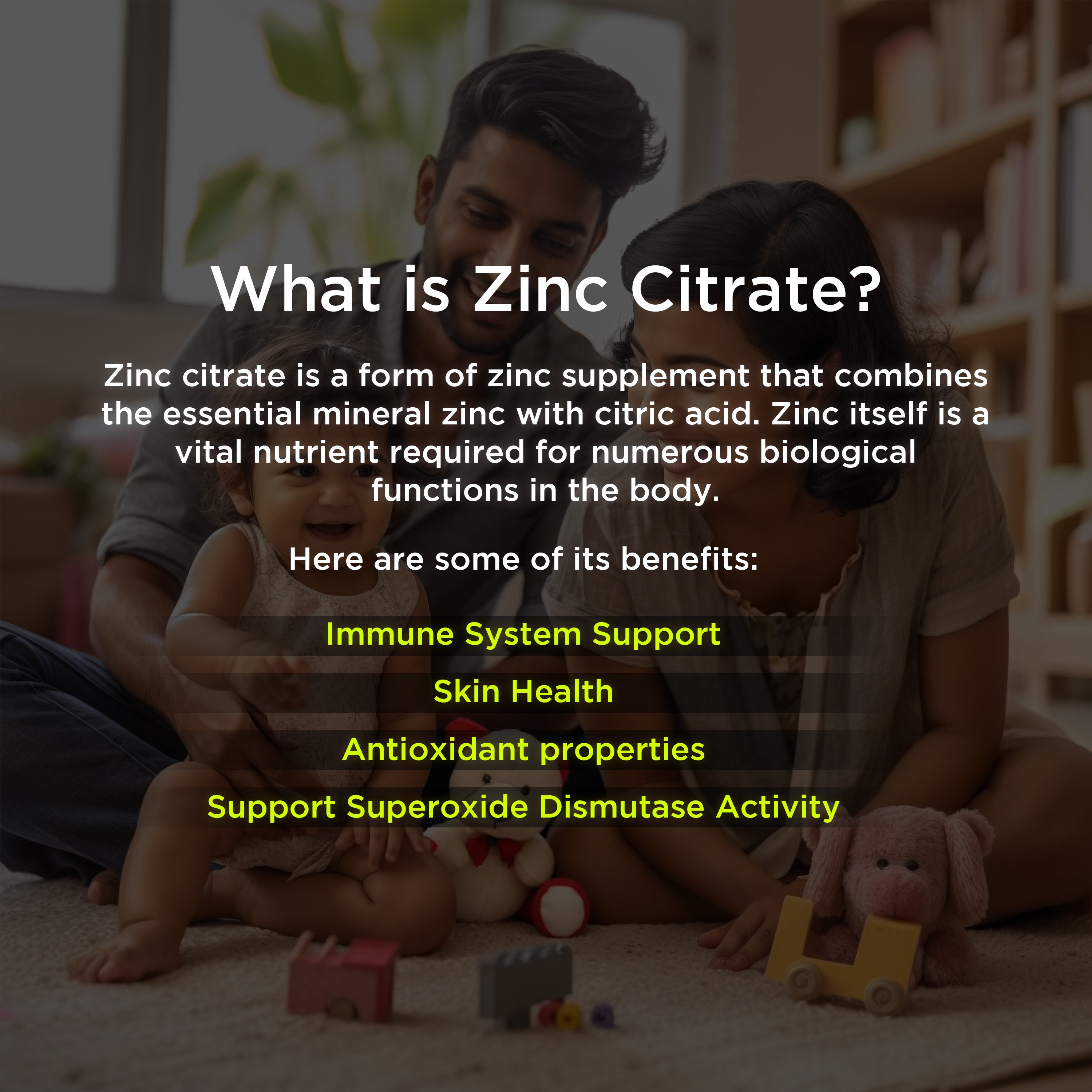Health Veda Organics Zinc Citrate Veg Capsules - Distacart