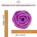 Thumbnail for confect sugar roses topper sugar roses for cake decorations edible royal fushia pink roses pack of 12
