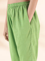 Thumbnail for trueBrowns Green Cotton Dobby Shirt Co-ord Set - Distacart