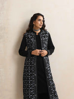 Thumbnail for trueBrowns Black Kashmiri Woollen Jacket 3pc Set