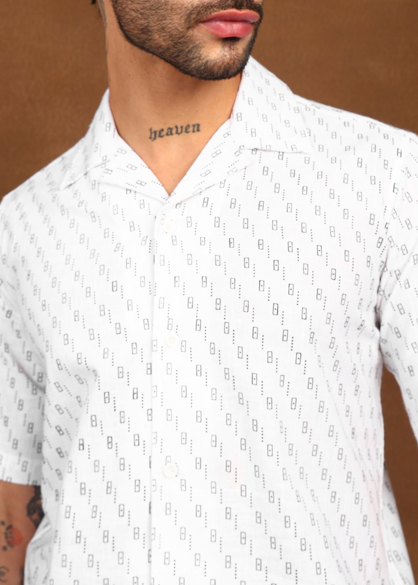 Fabmade Urban Dot Linen Shirt - Distacart