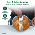 Thumbnail for The Indus Valley TurboCuk Tri-ply Stainless Steel Cookware Set: 24cm Kadai with Lid + 22cm Fry Pan + 16cm Sauce pan, Premium Quality, 3 Layer Thick Body, 100% Toxin-free, Non-stick, Induction & Gas