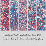 Thumbnail for confect edible patriotic sprinkles mix heart star sprinkles for cake cupcake decorations pack of 5 j4 03