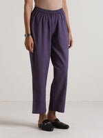 Thumbnail for trueBrowns Plum Purple Relaxed Fit Co-Ord Set - Distacart