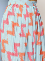 Thumbnail for Ahalyaa Women Floral Printed Gotta Patti Kurti With Dhoti Pants & With Dupatta - Distacart