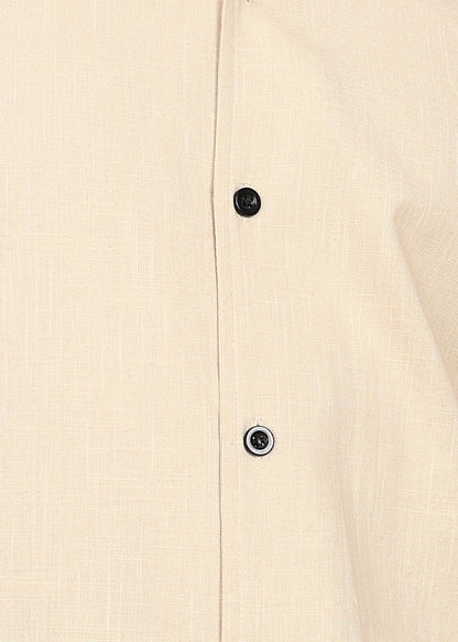 Fabmade Ivory Bloom Back-Print Shirt - Distacart
