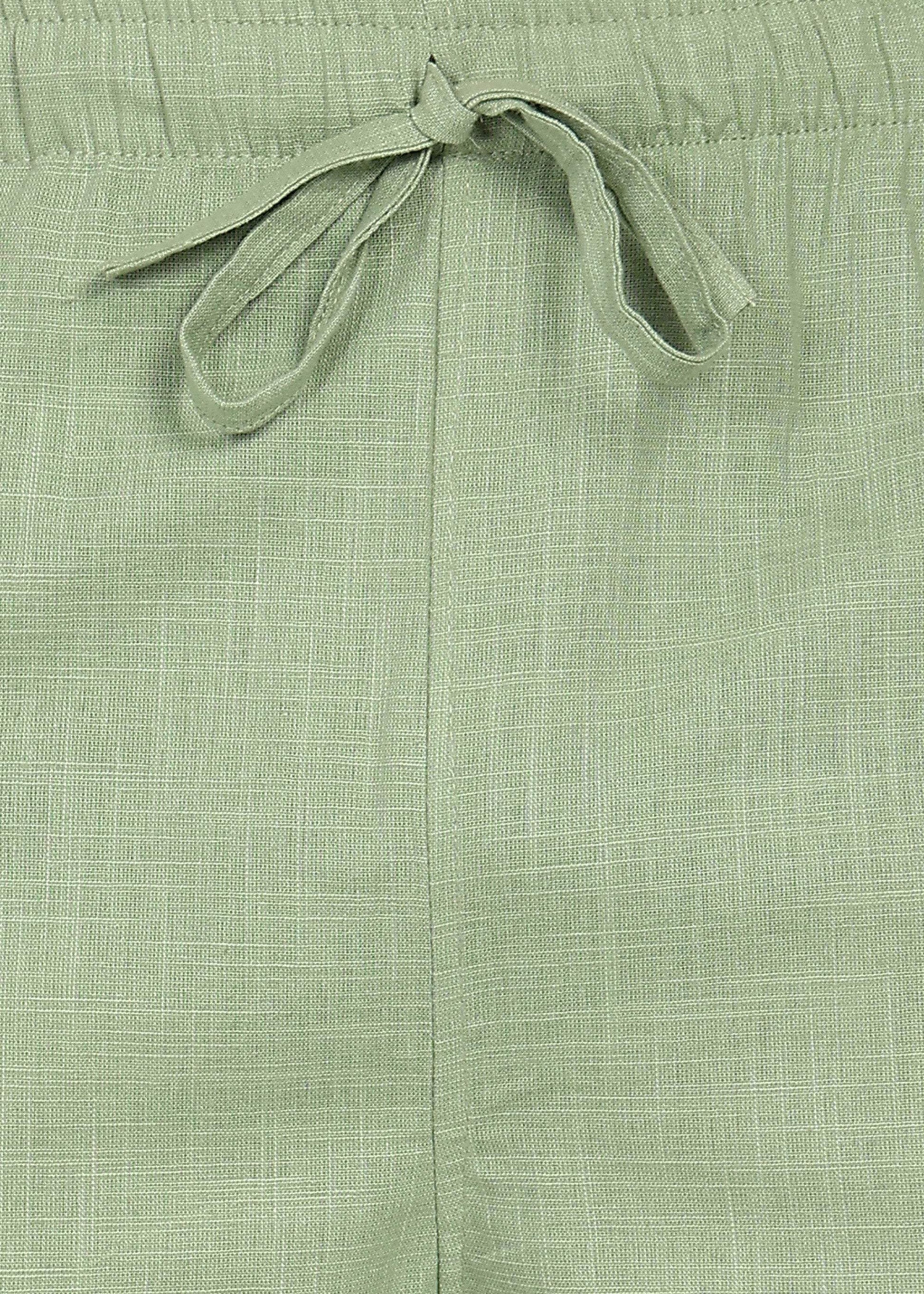 Fabmade Sage Linen Relaxed Trousers - Distacart