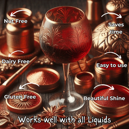 confect crystal copper bronze luster dust br b 5 gms b