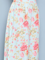 Thumbnail for Ahalyaa Women Floral Printed Regular Tunic with Palazzos - Distacart