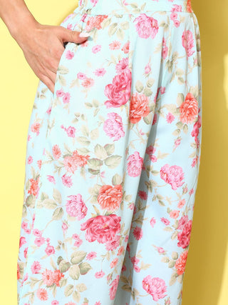 Ahalyaa Women Floral Printed Co-Ords - Distacart