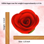 Thumbnail for sugar flowers for cake cupcake decoration red 120 gms