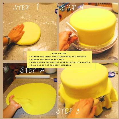 confect yellow sugarpaste br b 1 kg b