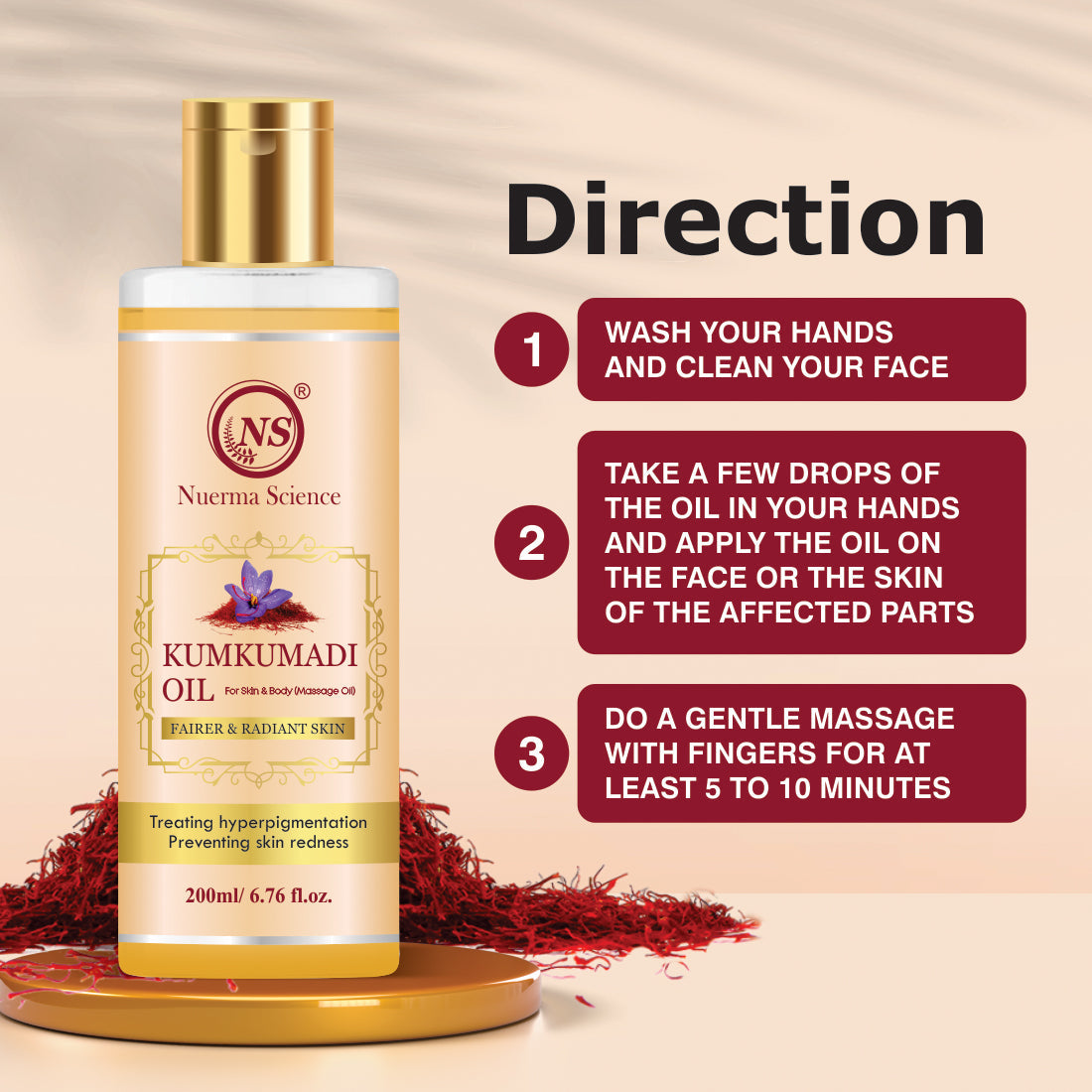Nuerma Science Kumkumadi Oil | Your Elixir for Radiant Skin & Body