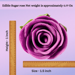 Thumbnail for sugar roses for cake cupcake decoration fuchsia pink 120 gms