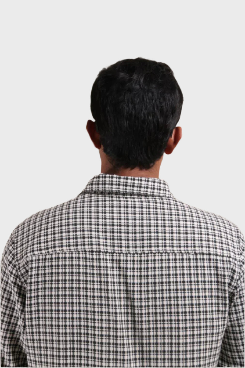 Xkind White Textured Checks Overshirt/ Shirt