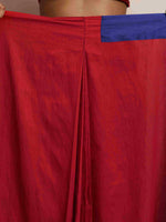 Thumbnail for trueBrowns Red Silk Ready To Wear Saree