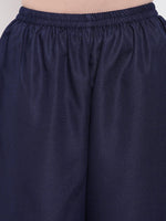 Thumbnail for trueBrowns Linen Cotton Blue Pant - Distacart
