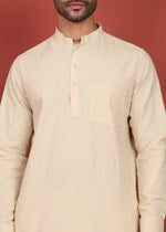 Thumbnail for Fabmade Ivory Ease Short Kurta Co-Ord Set - Distacart
