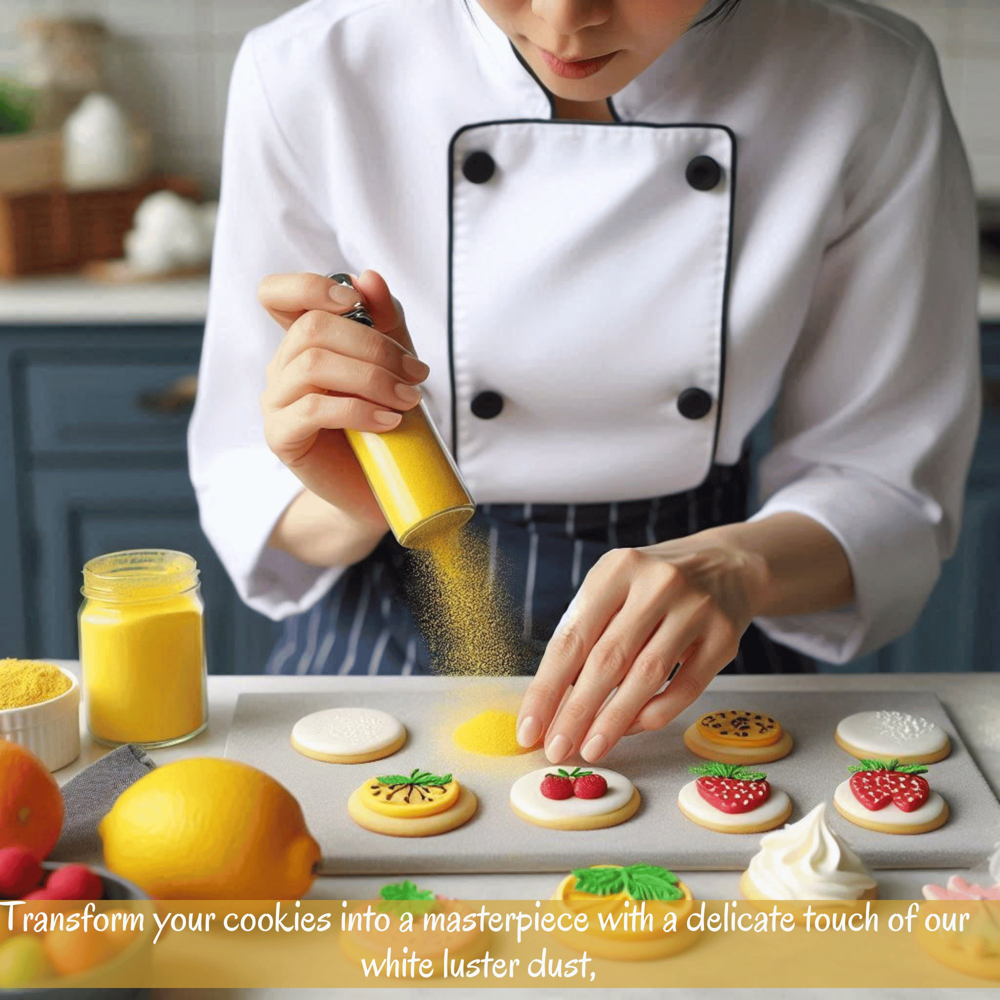 sunflower yellow edible luster dust5 gms