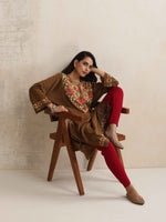 Thumbnail for trueBrowns Maroon Woollen Leggings