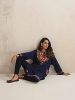 Thumbnail for trueBrowns Navy Woollen Leggings