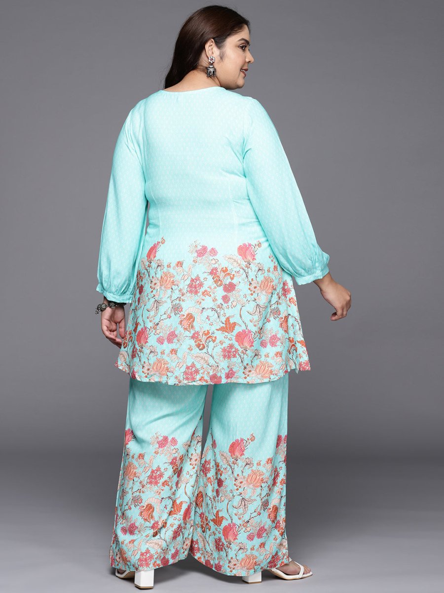 Ahalyaa Women Plus Size Tunic with Palazzos - Distacart