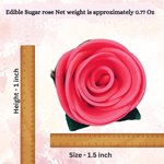 Thumbnail for sugar roses for cake cupcake decoration hot pink 120 gms