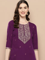 Thumbnail for Ahalyaa Women Floral Yoke Design Regular Kurta with Palazzos - Distacart