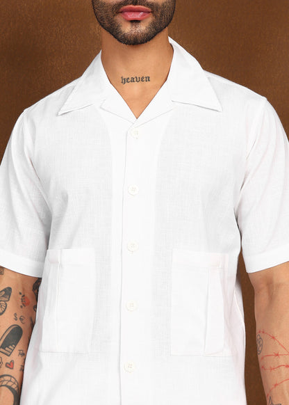 Fabmade Ivory Utility Co-Ord Set - Distacart