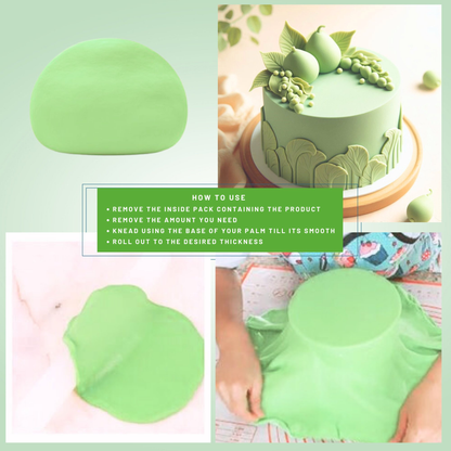 confect pea green sugarpaste br b 1 kg b