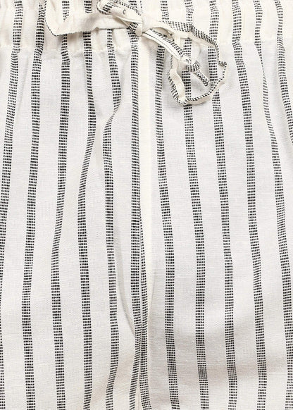 Fabmade Driftline Stripe Linen Pyjama - Distacart