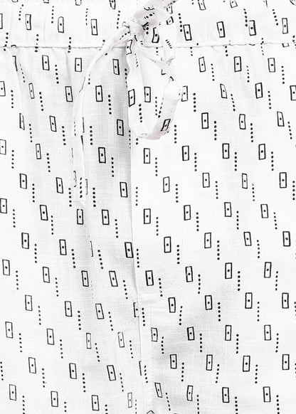 Fabmade Urban Dot Linen Shorts - Distacart