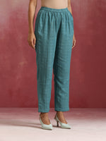 Thumbnail for trueBrowns Light Blue Cotton Dobby Co-ord set