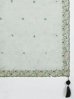 Thumbnail for House of Panchhi Turquoise Blue Georgette Sequins And Thread Embroidery Lehenga Choli & Dupatta - Distacart