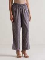Thumbnail for trueBrowns Plum Grey Foil Short Co-Ord Set - Distacart