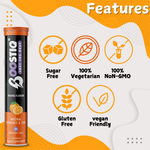 Thumbnail for BOOSTIQ Vitamin C & Zinc Effervescent Tablets - Orange Flavour - Distacart