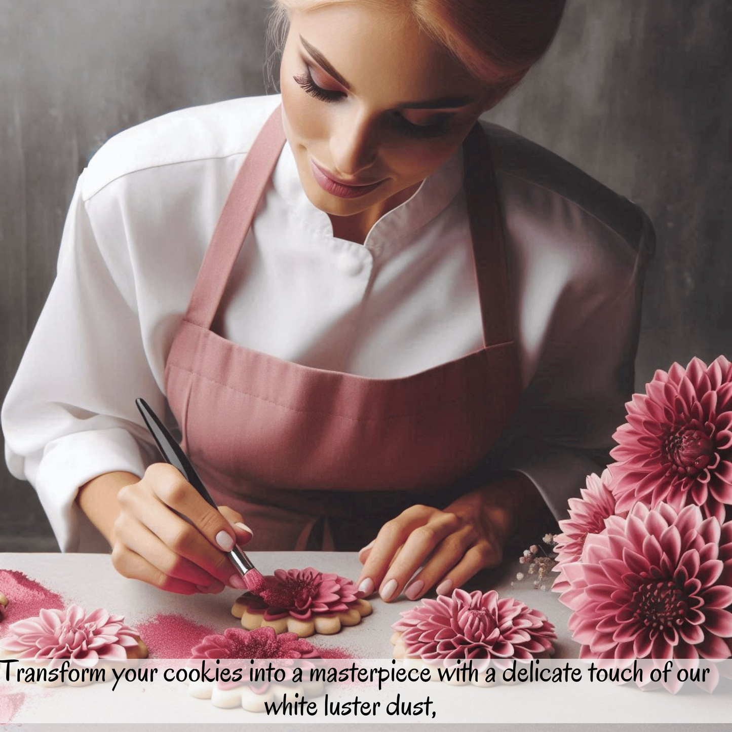 dahlia pink edible luster dust 5 gms