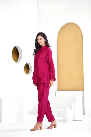 BulBul Mahi Red Co-Ord Set