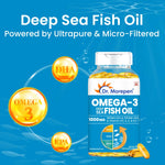 Thumbnail for Dr. Morepen Iron & Zinc + Omega-3 Deep Sea Fish Oil 1000Mg Combo