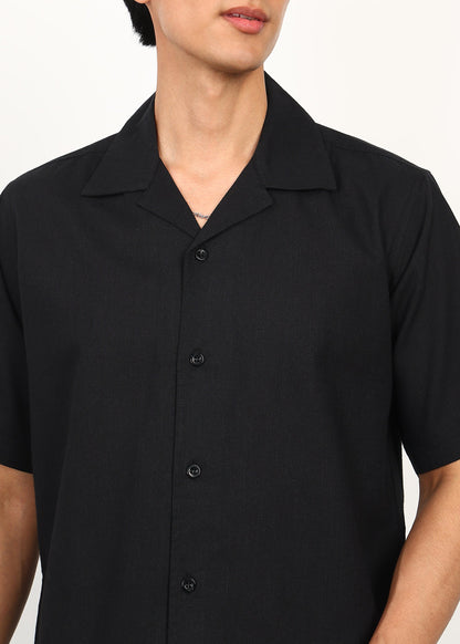 Fabmade Core Black Linen Co-Ord - Distacart