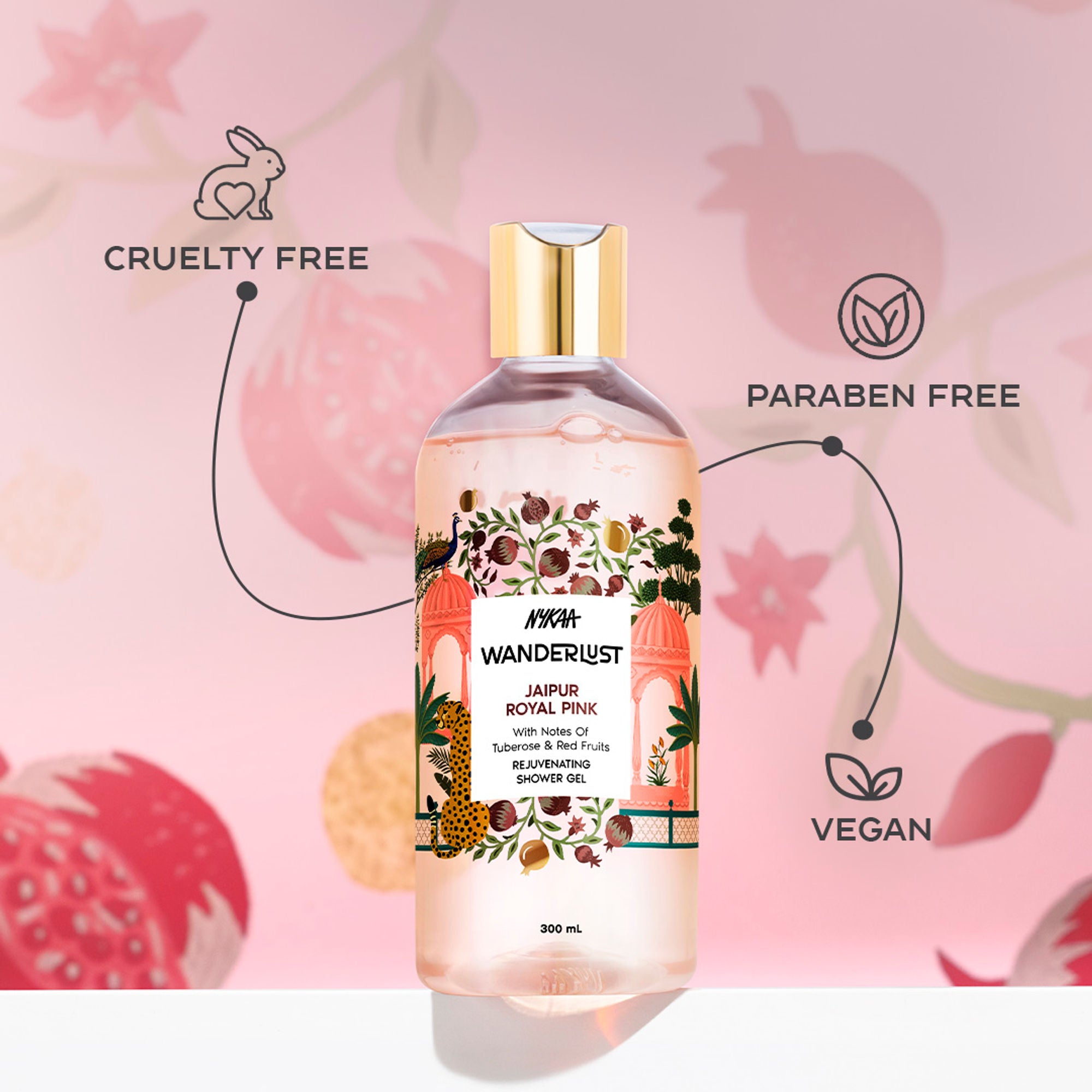 Wanderlust Shower Gels - Jaipur Royal Pink - Distacart